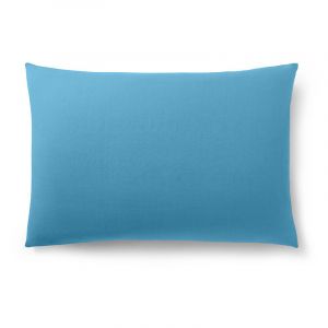 Coton Pur - Taie d'oreiller 100% Coton cyan