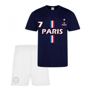 Ensemble Short Et Maillot De Paris Bleu Blanc