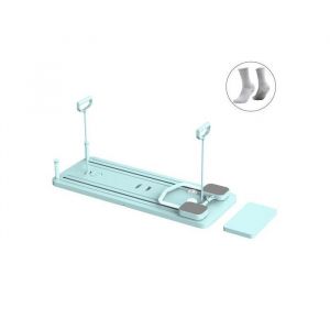 Ensemble Pilates Reformer 4 En 1 Avec Appareil De Pilates,Rouleau Abdominal Pour Pompes Et Offert 1 Paire De Chaussettes, Vert