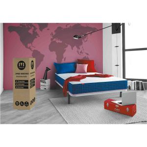 Image de Merinos Matelas roulé 140x190 cm SUPER BED 2 mousses + latex