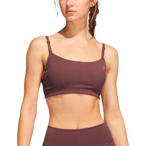 Adidas Brassière Yoga Studio - Rouge Femme, pointure Large - Rouge - Taille Large