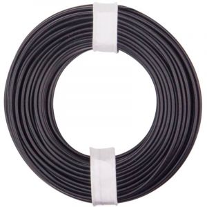 Donau Elektronik 125-011 Fil de c&acirc;blage 1 x 0.25 mm&sup2; noir 10 m