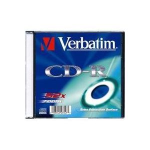Verbatim 43347 - CD-R 52x 700 Mo Extra Protection (slim case)