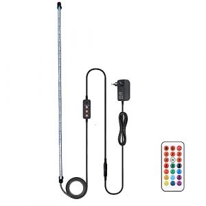 Lampe LED Aquarium VARMHUS 92cm avec t&eacute;l&eacute;commande 13 couleurs et minuterie automatique