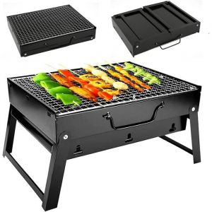 Barbecue - Por264 - Mini Barbecue pliable - Charbon - Portable
