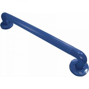 AIDAPT Barre d'appui president Bleue pour salle de bain et toilettes - Longueur 60 cm
