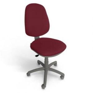 Chaise de bureau ART PROG Irmine Grenat Roulettes pour sol souple