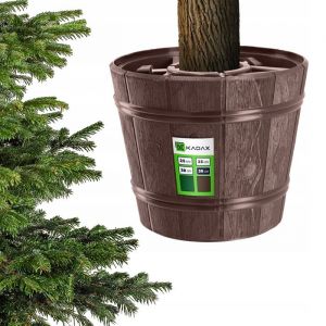 KADAX Grand support de sapin de Noël pour un véritable sapin de Noël en pot de fleurs 2,8 m