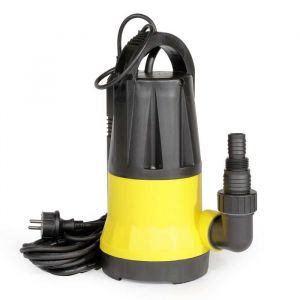 wiltec Pompe immergée avec capteur de niveau d'eau – 550 w, 12500 l/h – Refoulement max. 7 m, profondeur max. 7 m – Thermorégulateur – Pompe