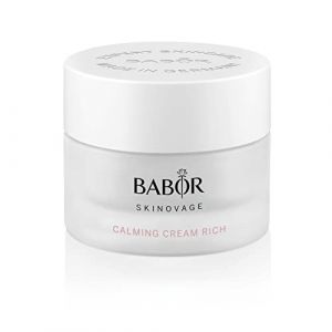 Babor Skinovage Calming Cream Rich, Crème Riche pour Le Visage pour Peaux Sensibles, Soin Hydratant Apaisant Sans Colorant Ni Parfum, Végétalien, 50 ml