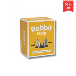 Dyce Games - Rabbit Hole What Will Your Friends Fall for? - Le Jeu de Cartes Familial Qui Sera Le Plus crédule ? - À partir de 10 Ans - 3 à 16 Joueurs - Anglais