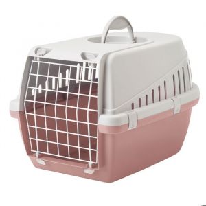 Savic Cage de transport Trotters rose Taille : m