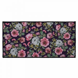 Tapis deco rectangle 57 x 115 cm imprime digital flower life