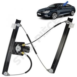 L&egrave;ve vitre pour Citroen C5 (&agrave; partir de 2008) avant gauche (c&ocirc;t&eacute; conducteur)