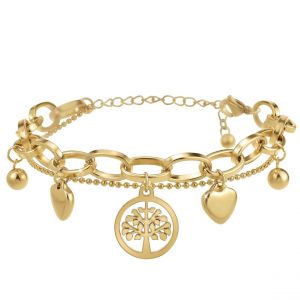 Bracelet Femme So Charm - B3225-DORE - Bracelet Mode Dor&eacute;