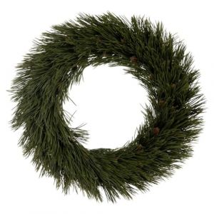 BigBuy Christmas Couronne de No&euml;l Vert PVC 42 x 42 cm