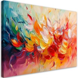 Tableau d&eacute;co Abstraction moderne color&eacute;e 100x70