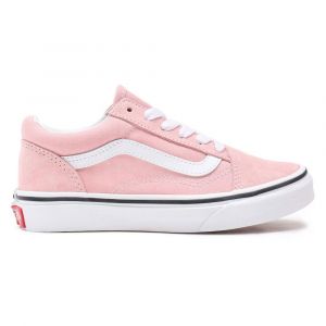 Vans Chaussures Old Skool Enfant (4-8 Ans) (powder Pink/true White) Youth Rose, Taille 32.5