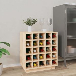 Image de VidaXL Armoire à vin 55,5x34x61 cm Bois de pin massif