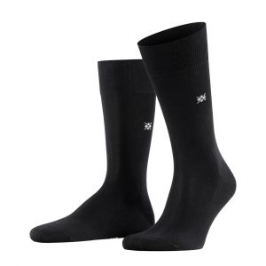 Burlington Dublin M SO coton unies 1 paire, Chaussettes Homme, Noir (Black 3000) nouveau - écologique, 40-46
