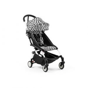 STOKKE - Poussette YOYO3 Pack 6+ Z&egrave;bre / Cadre Blanc