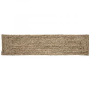 VidaXL Tapis Naturel et noir 60 x 200 cm Jute
