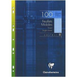 Clairefontaine 50 Feuillets mobiles Metric perfor&eacute;es (A4)