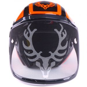 Image de Combiné casque Protos Integral Forest, kox Edition noir/orange - Noir/orange fluo