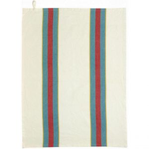 Declikdeco Torchon recycl&eacute; Lave Yuna Bleu/naturel