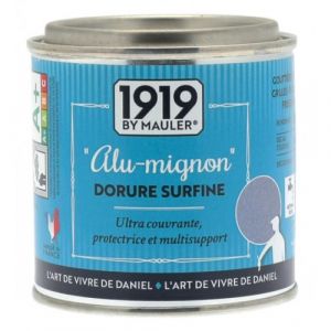 Peinture dorée OR PRINCESSE multisupports intérieur extérieur (bois, métal, PVC, support peint) 0,125ml 1919 BY MAULER : effet métal véritable grâce aux pigments métalliques