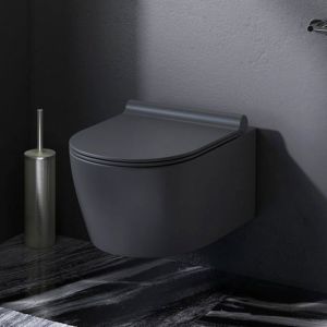Am.pm - wc suspendu FlashClean X-Joy s sans rebord avec couvercle de siège Softclosing, Noir