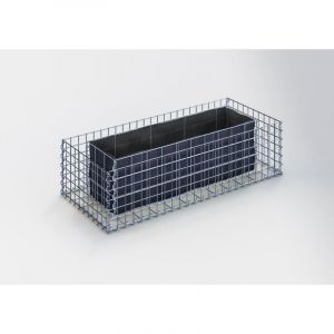 Carré de lit surélevé 120 cm x 30 cm x 50 cm (L x H x P), maillage 5 x 5 cm, épaisseur de paroi 10 cm