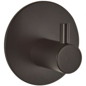 Swiss Aqua Technologies Patère murale adhésive en acier inoxydable, noir mat (HACEKNALEP1KMC)