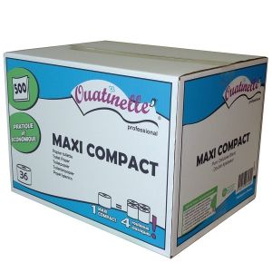 MCH Papier Toilette Maxi Compact Ouatinelle Blanc 36 rouleaux