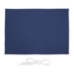 Relaxdays Voile d&rsquo;ombrage, 4,5 x 5,5 m, imperm&eacute;able, Protection Anti-UV, tendeurs, terrasse, Balcon, rectangulaire, Bleu fonc&eacute;