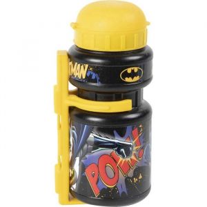 TataWay in viaggio si cresce Gourde de cyclisme Batman pour enfant 350 ml Superhéros jaune noir homme chauvesouris universelle vélo