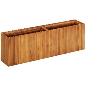 Image de VidaXL Jardinière 150x30x50 cm Bois massif d'acacia