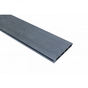 Image de McCover Lame de cloture en composite alvéolaire coextrudée réversible - Coloris - Gris anthracite/ Gris clair, Largeur - 15.6 cm, Longueur - 148 cm - Gris