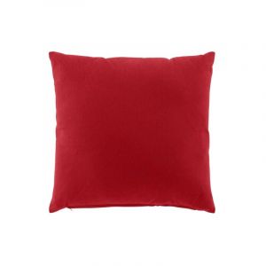 Douceur d'intérieur, Coussin Déhoussable (45 x 45 cm) Twily Rouge, Coton / Polyester Recyclé