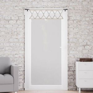 Soleil d'Ocre Voile pour porte fenêtre en pur coton 70x200 cm aude, par - Gris