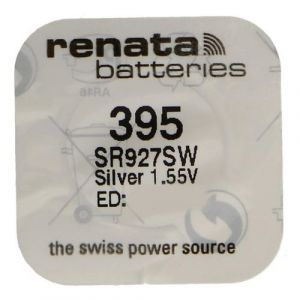 RENATA Pile bouton Silver Oxyde 395 / SR927SW 0% mercure