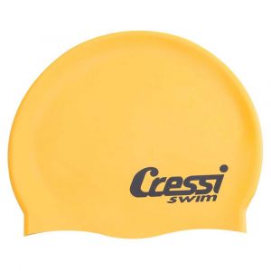 Cressi XDF220110 Bonnet de Natation Mixte Adulte, Jaune, Taille Unique