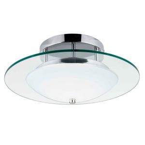 Image de Plafonnier Moderne LED "Minnesota" 45cm Chrome Prix