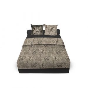 Soleil d'Ocre Parure de draps en coton 57 fils/cm2 260x300 cm SAFARI naturel, par - Ecru