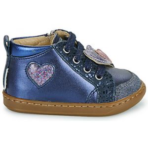 Shoo Pom Baskets montantes enfant BOUBA NEW HEART Bleu - Taille 20,21,22,23,24,25
