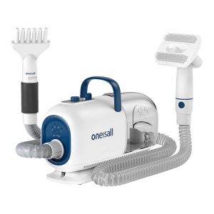 Tondeuse à poils de chien sans fil Oneisall avec aspirateur et sèche-cheveux 2,5 L à faible bruit