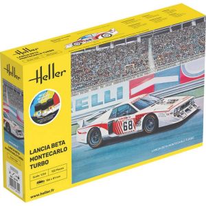 Heller Maquette voiture - Starter kit - Lancia Beta Montecarlo Turbo - 1/24