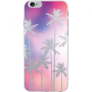 Image de Bigben Coque rigide holographique palmiers iPhone 6 / 6S / 7 - Rose