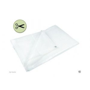 Tech-It Bâche de protection en pe rectangulaire 200 x 300 cm transparent