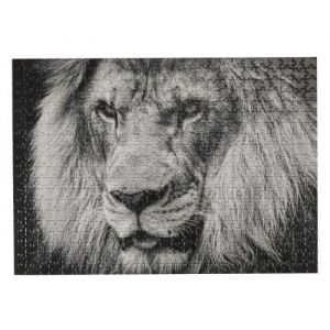 Image de Puzzle Lion "500 Pièces" 35x48cm Noir & Blanc Prix